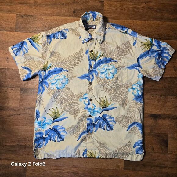 High seas made in USA button down Hawaiian shirt size small - Picture 1 of 6